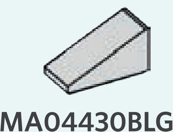 Slope 33 1 x 2 in Gray, Dull
