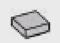 Tile 1 x 1 in Gray, Dark (Metallic)