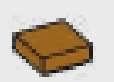 Tile 1 x 1 in Brown, Milk Chocolate