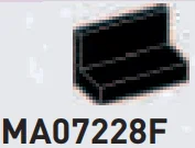 Panel 1 x 1 x 2 in Black