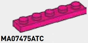 Plate 1 x 5 in Pink, Barbie