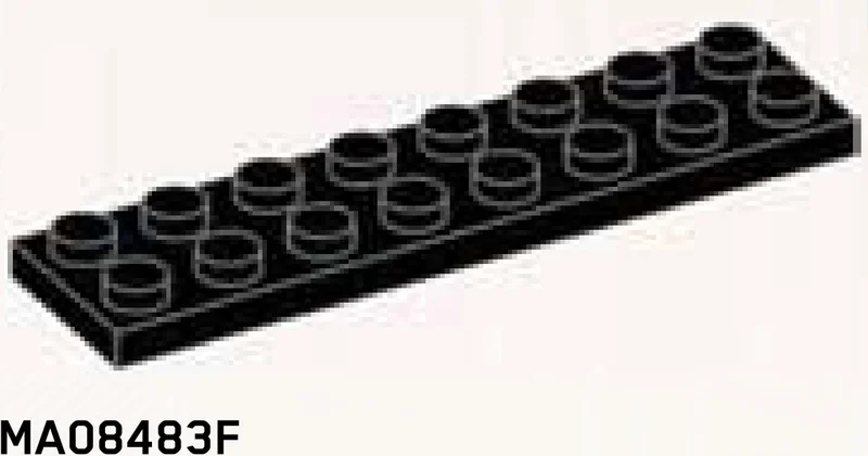 Plate 2 x 8 in Black