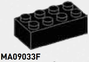 Brick 2 x 4 in Black