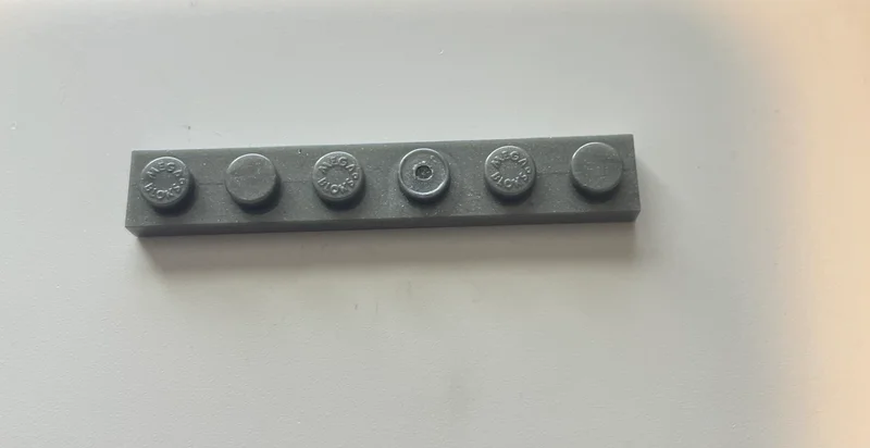 Plate 1 x 6 in Gray, Stone