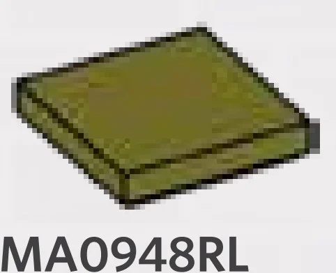 Tile 2 x 2 in Green, Rich