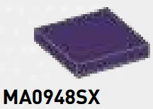 Tile 2 x 2 in Purple, Byzantium (Metallic)