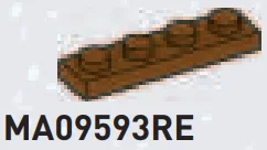 Plate 1 x 4 in Brown, Rich
