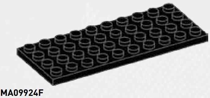Plate 4 x 10 in Black