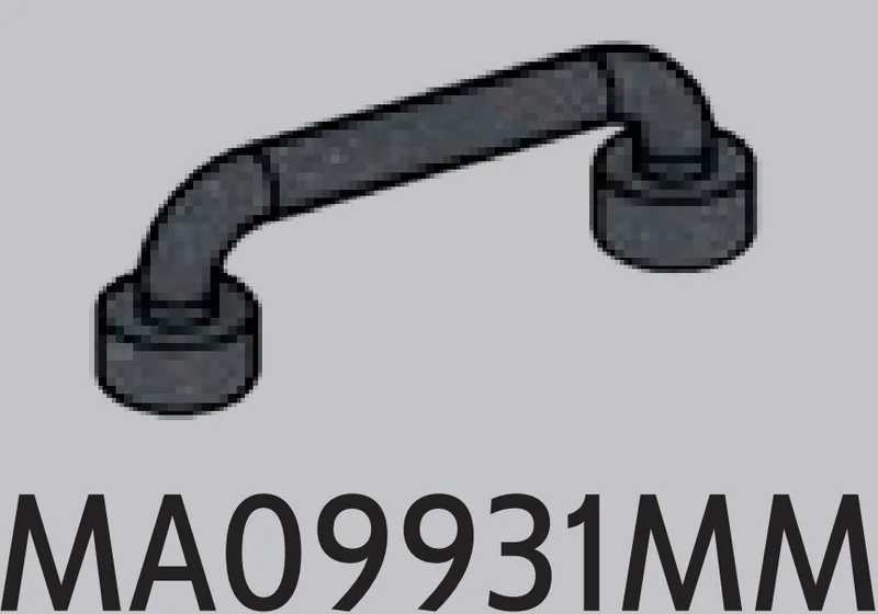 Bar 1 x 4  Short Railing Fence with 2 Studs in Gray, Dark (Metallic)