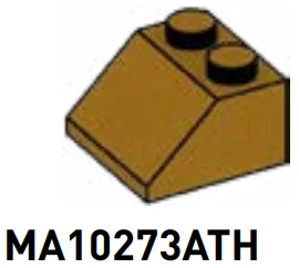 Slope brick 45 2 x 2 in Gold, Tarnished
