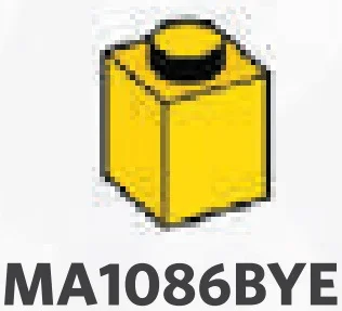 Brick 1 x 1 in Yellow, Lemon