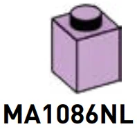 Brick 1 x 1 in Purple, Lavender