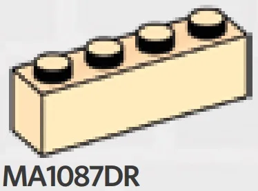 Brick 1 x 4 in Sand, Desert