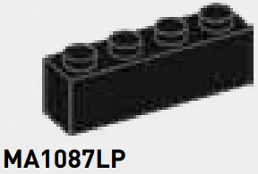 Brick 1 x 4 in Gray, Charcoal