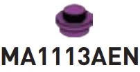 Plate 1 x 1 round with filled stud in Magenta, Rich