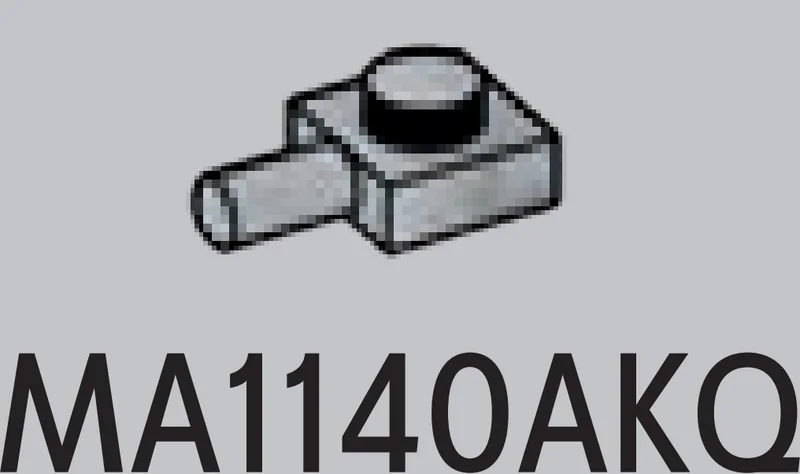 Plate Modified 1 x 1 with horizontal pin in White with Black Marbling (Camo)