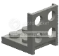 Bracket 2 x 2 - 2 x 2 with holes in Black