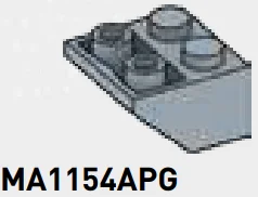 Slope brick 45 2 x 2 inverse in Gray, Steel