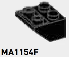 Slope brick 45 2 x 2 inverse in Black