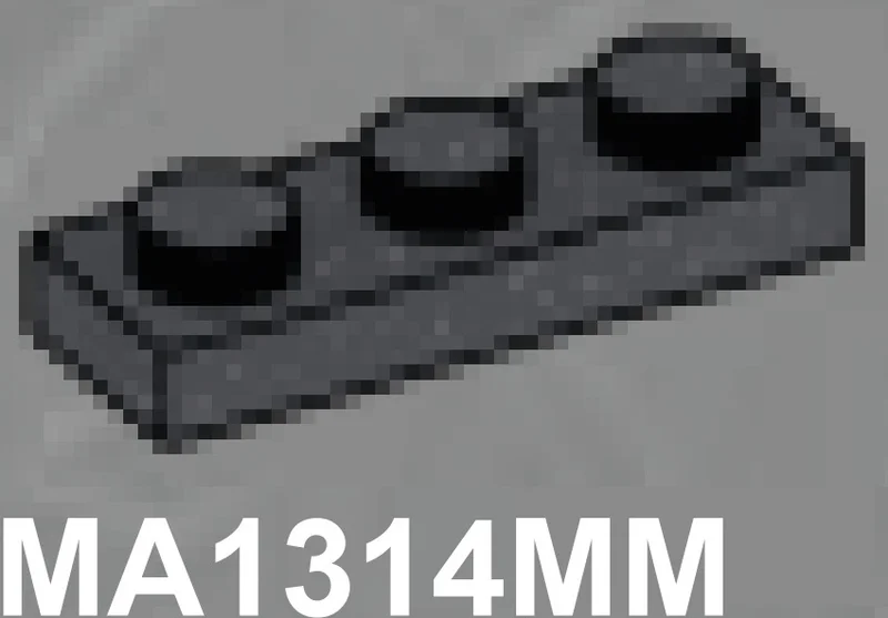 Plate 1 x 3 in Gray, Dark (Metallic)
