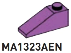 Slope 33 1 x 3 with Stud on Top in Magenta, Rich
