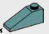 Slope brick 33 1 x 3 in Blue, Pale Ocean