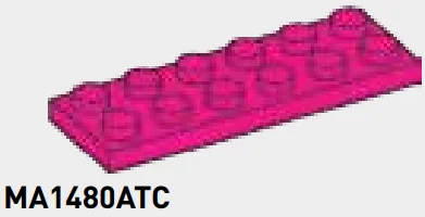 Plate 2 x 6 in Pink, Barbie