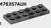 Plate 2 x 6 in Gray, Dark (Metallic Camo)