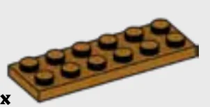 Plate 2 x 6 in Brown, Milk Chocolate