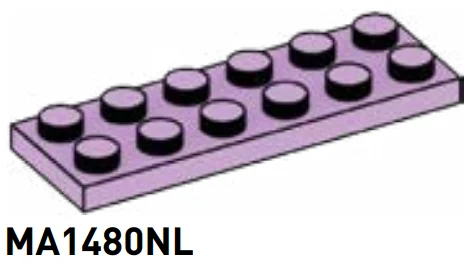 Plate 2 x 6 in Purple, Lavender