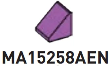 Slope brick 45 1 x 1 in Magenta, Rich