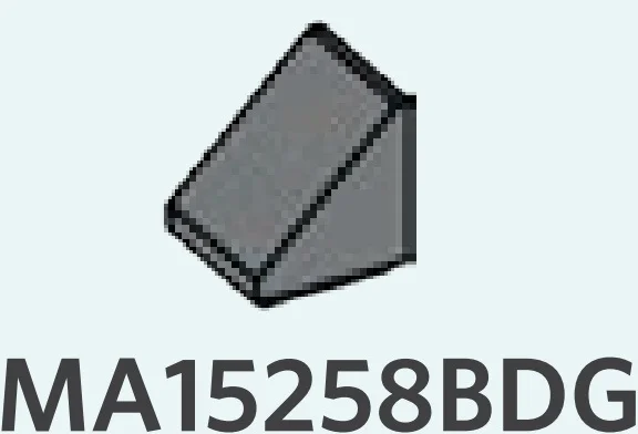 Slope 45 1 x 1 in Gray, Dark (Flake)