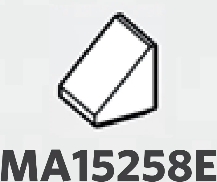 Slope 45 1 x 1 in White