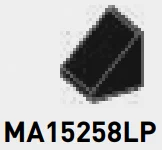 Slope brick 45 1 x 1 in Gray, Charcoal
