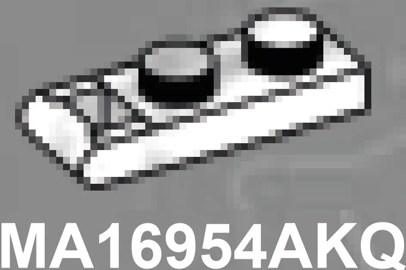 Plate Modified 1 x 2 with offset handle, type 01 in White with Black Marbling (Camo)