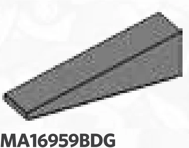 Slope 25 1 x 4 in Gray, Dark (Flake)