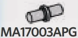 Connector: pin, small in Gray, Steel