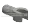 Connector: pin, short with clip in Gray, Steel