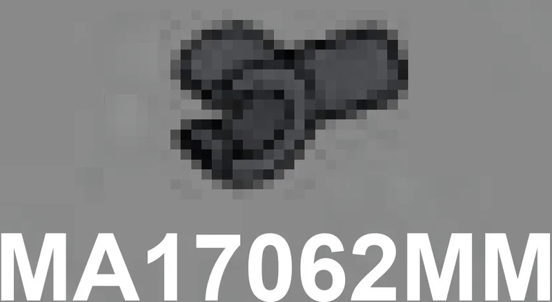 Bar: pin, short with clip in Gray, Dark (Metallic)