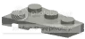 Plate 2 x 3 wedge, left in Gray, Light (Camo)