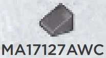 Slope brick 36 1 x 1 in Gray, Dark (Metallic Camo)