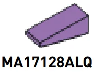 Slope brick 25 1 x 2 in Purple, Medium