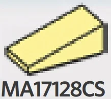 Slope brick 25 1 x 2 in Yellow, Pastel