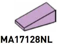 Slope brick 25 1 x 2 in Purple, Lavender