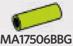 Connector: pipe, small 2 studs long in Green, Spring