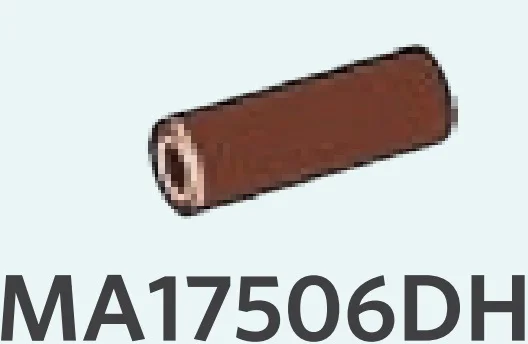 Connector: pipe, small 2 studs long in Brown