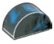 Brick 1 x 2 round top in Gray, Dark (Metallic)