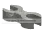 Connector: clip, small double-sided in Gray, Dark (Metallic)