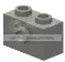 Brick 1 x 2 with side stud in Gray, Dark (Metallic)