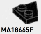 Plate 2 x 2 without left corner in Black